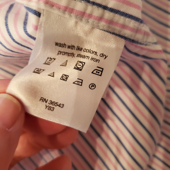 Crown & Ivy Men's Striped Button-Down Shirt - Picture 12 of 13